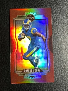 🔥 2021 PANINI LEGACY MINI HOLO PRIZM RUBY /75 REFRACTOR ROBERT WOODS RAMS - Picture 1 of 1