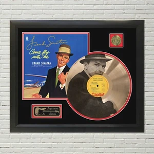 Frank Sinatra - Come Fly With Me Custom Etched Reproduction Signed LP Display - Picture 1 of 4