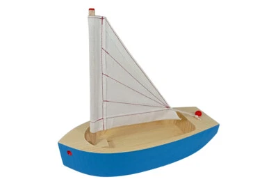 Ogas 2132 Segelboot, Holzboot 22 cm lang aus Holz  - Bild 1 von 2
