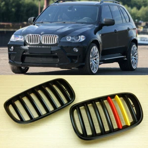 Germany Color Matte Black for BMW E71 X6 E70 X5 30d 40d 35d Front Grille Grill - Picture 1 of 6