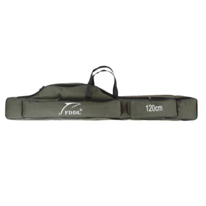 FDDL Portable Folding Fishing Rod Carrier Canvas Fishing Pole Tools Bag B2W4 - Picture 1 of 12