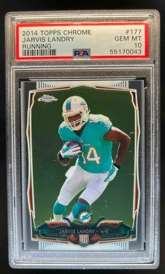 2014 Topps Chrome Jarvis Landry RC Rookie #177 Dolphins PSA 10 - Image 1 of 2
