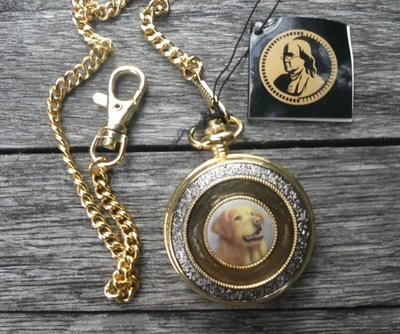 RELOJ BOLSILLO FRANKLIN COMO NUEVO LABRADOR RETRIEVER LA ELECCIÓN DEL COLECCIONISTA Foto 1 de 4