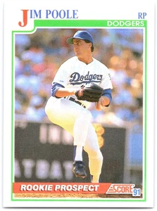 Jim Poole Score sports #357 Baseball Los Angeles Dodgers - Picture 1 of 2