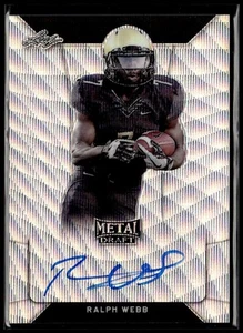 2018 Leaf Metal Draft Wave Silver #BA-RW1 Ralph Webb AU - Picture 1 of 2