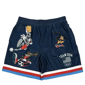 Looney Tunes Team USA Olympic Mesh Basketball Shorts Size Medium - Picture 1 of 4
