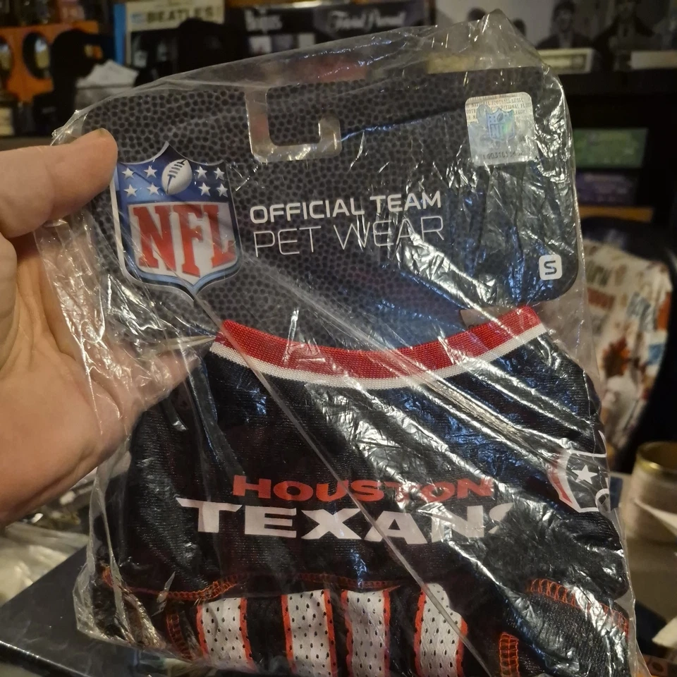 Camiseta Pets First NFL licenciada para cães e gatos - Texans tamanho P - Imagem 1 de 1