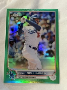 2022 Topps cromo verde refractor Cody Bellinger #106 #93/99 - Imagen 1 de 2