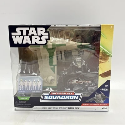 Star Wars Micro Galaxy Squadron Gran Ejército de la República Battle Pack (Verde) Foto 1 de 4