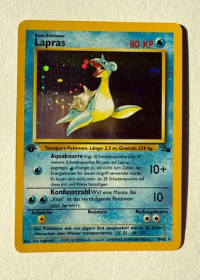 Lapras - 1st Edition Holo - Fossil Set - #10/62 - Pokémon TCG - Near Mint / Mint - Bild 1 von 4