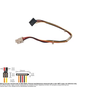 Cable Internal DC Power Mother Board 4-Pin to SATA 12" Dell USFF 0U2837 U2837 - Picture 1 of 2