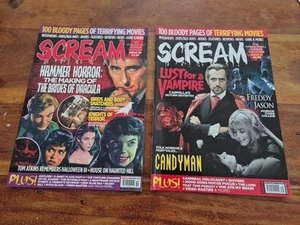 SCREAM MAGAZINE ISSUE 59 2020 & 71 2022 Hammer Horror Vampire Candyman - Picture 1 of 6