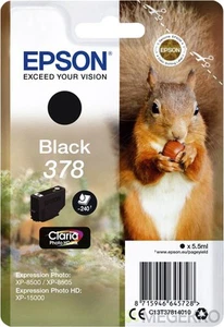Inktcartridge Epson 378 T3781 zwart - Afbeelding 1 van 1