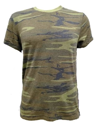 Woodland Camo Soft Comfortable T-shirt Tactical Short Sleeve Tee Eco Jersey - Image 1 of 3