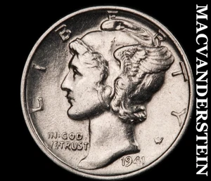 1941 Merkur Groschen - selten hochwertig glänzend keine Reserve #D4702 - Bild 1 von 2