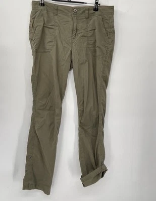 Pantalones Gramicci para mujer verdes al aire libre senderismo mezcla de algodón talla 4/31 Foto 1 de 4