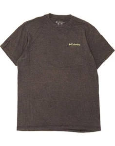 COLUMBIA Mens Graphic T-Shirt Top Large Grey Flecked Cotton DD59 - Picture 1 of 3