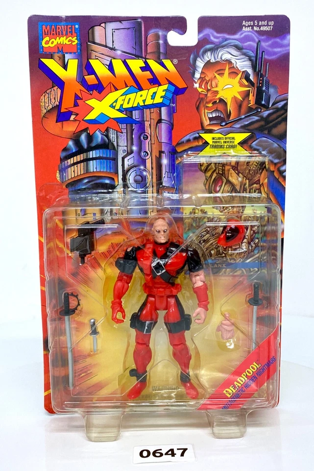 1995 Toybiz Marvel Comics X-Men X-Force Deadpool Action Figure Factory