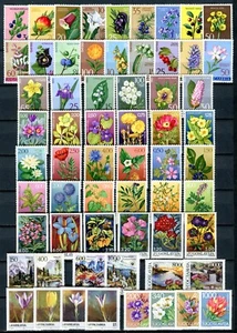 YUGOSLAVIA 1959-1991 Flowers Flora 12 complete sets MNH (265) - Picture 1 of 1