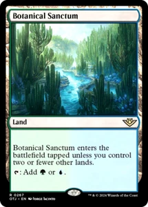 Magic The Gathering Botanical Sanctum 267 Raro Foil Land Outlaws of Thunder Junction - Imagen 1 de 1