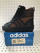 Vintage 90s NOS Adidas Winterball HI Basketball Sneakers Brown/Black 074315 Sz 7