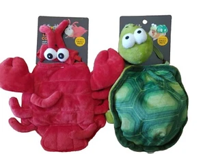 (2) Thrills and Chills Sea Turtle & Lobster Pet Guinea Pig Costumes Sz Small  - Picture 1 of 5