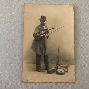 Circus Clown Performer Photo Postcard Real Photo Postcard RPPC - Picture 1 of 6