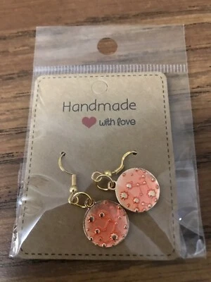 Pendientes Círculo Naranja Moda Oro Hipoalergénico Gancho Pendiente Estilo C Foto 1 de 3