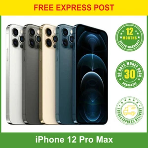 New Unlocked Apple iPhone 12 Pro Max 128GB/256GB/512GB 5G Mobile Free Express - Picture 1 of 10