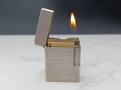 Accendino a gas ST DUPONT Line 1 BS - L1 BS - modello piccolo - placcato argento - AD13-1637 - Immagine 1 di 4