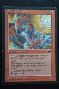 Magic The Gathering MTG GORILLA SHAMAN (2) Alliances MP Moderately Played - Picture 1 of 2