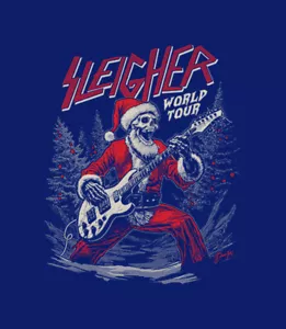 T-Shirt S bis 2XL 3XL - SCHLITTEN WEIHNACHTEN - ROCK SANTA SKULL URLAUB LUSTIG Erwachsene - Bild 1 von 54