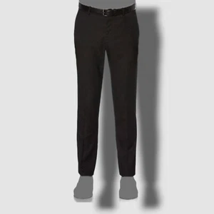 $195 Perry Ellis Men's Fit Black Straight Flat Front Suit Dress Pants 33 W 32 L - Picture 1 of 1