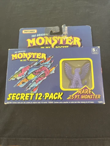 Vintage 1990 Matchbox Monster In My Pocket 12 Pack Original Box - Brand New Cover
