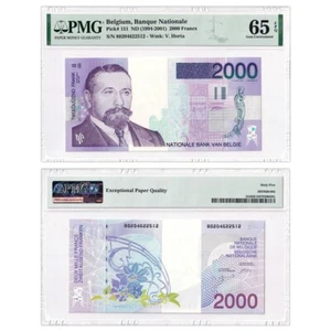 Belgium 2000 Francs, ND(1994-2001), Pick#151, PMG 65 EPQ - Picture 1 of 3