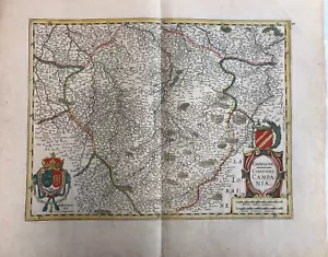 Champagne - comitatus Campania - 1650 hand-colored engraved map by Jan Jansson - Picture 1 of 6