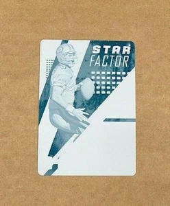 2017 Panini Plates & Patches Steve Young Cyan Printing Plate 1/1 Unparalleled - Picture 1 of 2