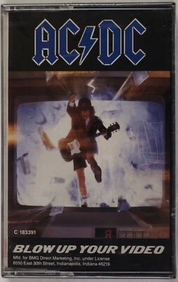 AC/DC: Blow Up Your Video SEALED Club Edition Hard Rock Cassette Tape ’88 NEW - Image 1 of 3