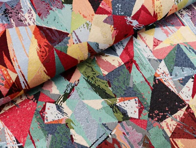 GOBELIN Stoff Dekostoff Taschenstoff Kissen Polster ABSTRAKT DREIECKE EUR21,98/m - Bild 1 von 2