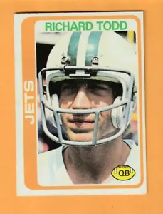 Richard Todd New York Jets 1978 Topps #267 Mobile Alabama Crimson Tide 8I - Imagen 1 de 2