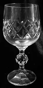 Czechoslovakian Bohemia Bristol pattern crystal Wine glasses 200ml - Picture 1 of 3