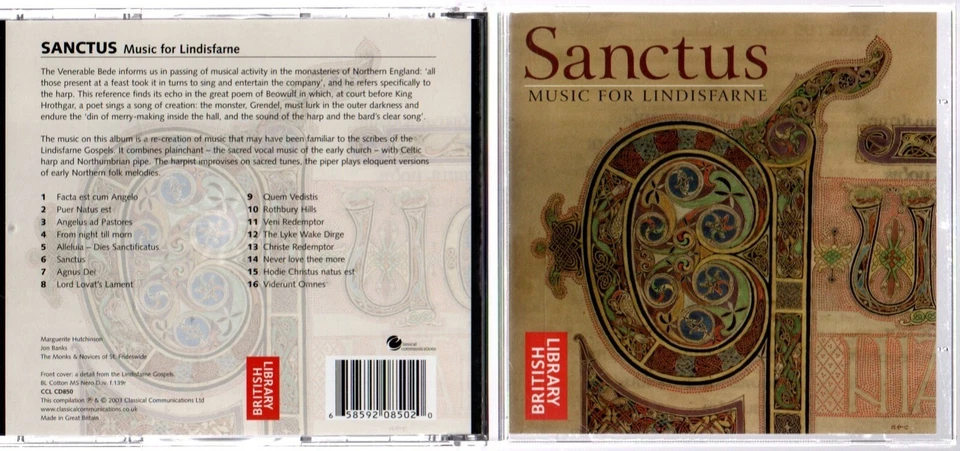 Sanctus : Music For Lindisfarne (British Library CD) - Image 1 of 1