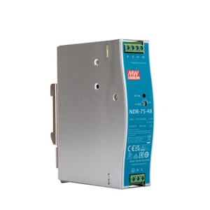 Mean Well NDR-75 Montaggio Guida Din Snt 75W 48V/1,6A - Foto 1 di 3