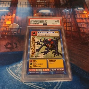 MegaKabuterimon 1ª Edición PSA 9 Graded Starter 2000 Digimon TCG Como Nuevo - Imagen 1 de 3