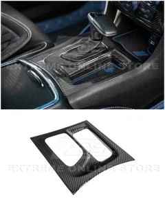 Cubierta de cambio de marcha delantera interior de fibra de carbono estilo fábrica Dodge Charger 15-23 - Imagen 1 de 24
