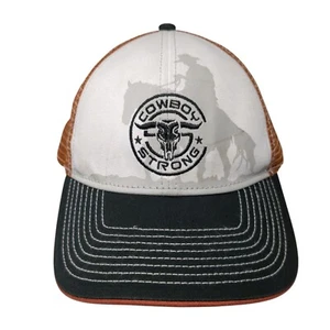 Cowboy Strong Snapback Mesh Back Trucker Hat Multi One Size Buck Wear - Picture 1 of 10