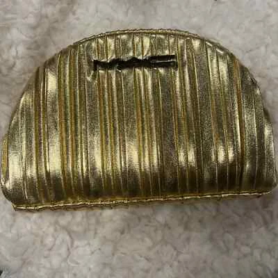MAC GOLD MAKEUP BAG (2024 HOLIDAY PARAMOUNT) 8” x 6” x 2” - Image 1 of 4