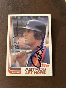Art Howe - Houston Astros 1982 Topps AUTOGRAPHED - Picture 1 of 1