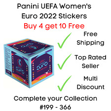Panini UEFA Women's Euros 2022 England Stickers #199 - 366 Buy 4 get 10 Free