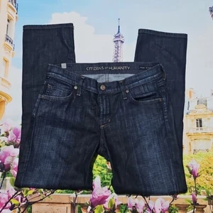 Citizens of Humanity Slim Straight Crop dunkelblaue Jeans Größe 26 - Bild 1 von 8